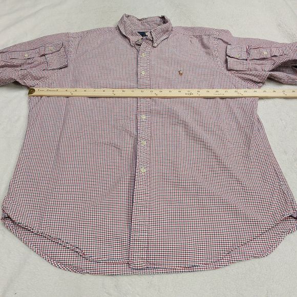 Polo Ralph Lauren Long Sleeve Button Down Shirt Men's Classic Fit  Size XL Check - Picture 4 of 9